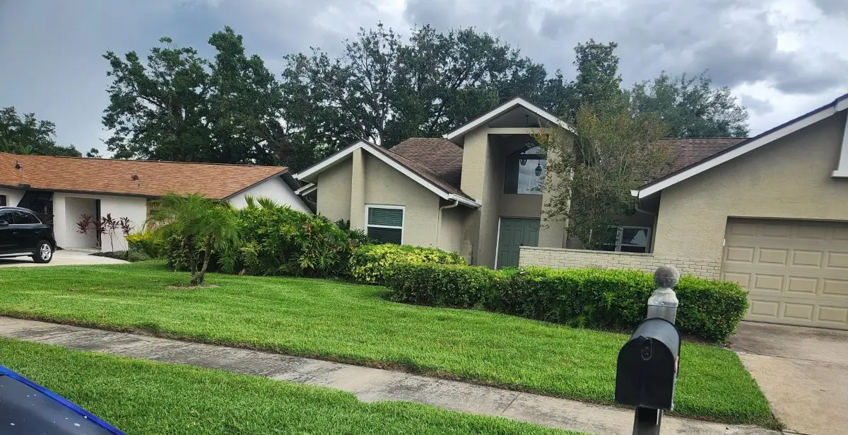 Residential yard following service by Rocket Pest Control