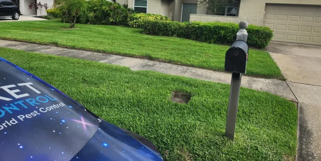 Thick, vibrant lawn after fertilization and lawn treatment by Rocket Pest Control