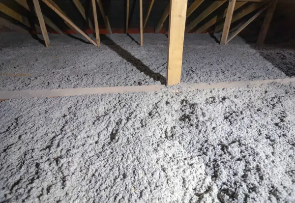 Attic insulation installed by Rocket Pest Control. TAP® Insulation adds additional protection against unwanted pests.